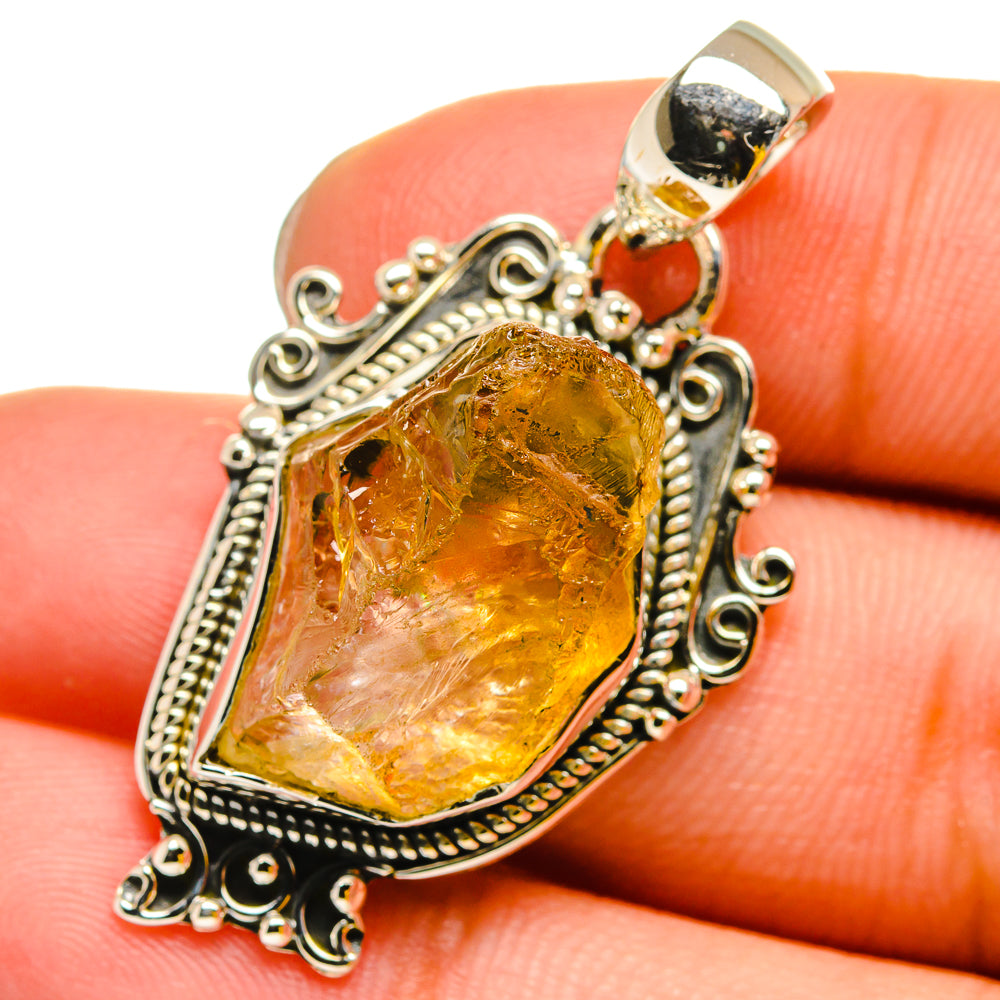 Citrine Pendants handcrafted by Anasilvercos - PD13472