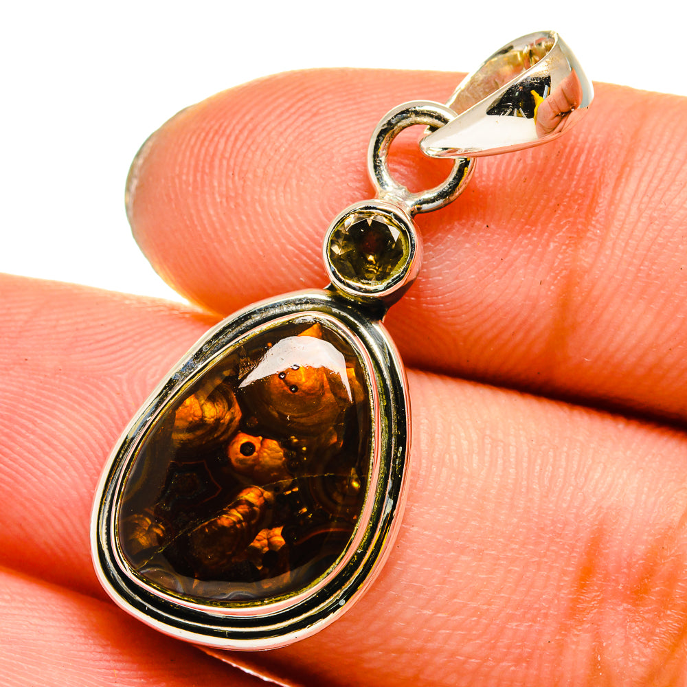Mexican Fire Agate Pendants handcrafted by Anasilvercos - PD13476