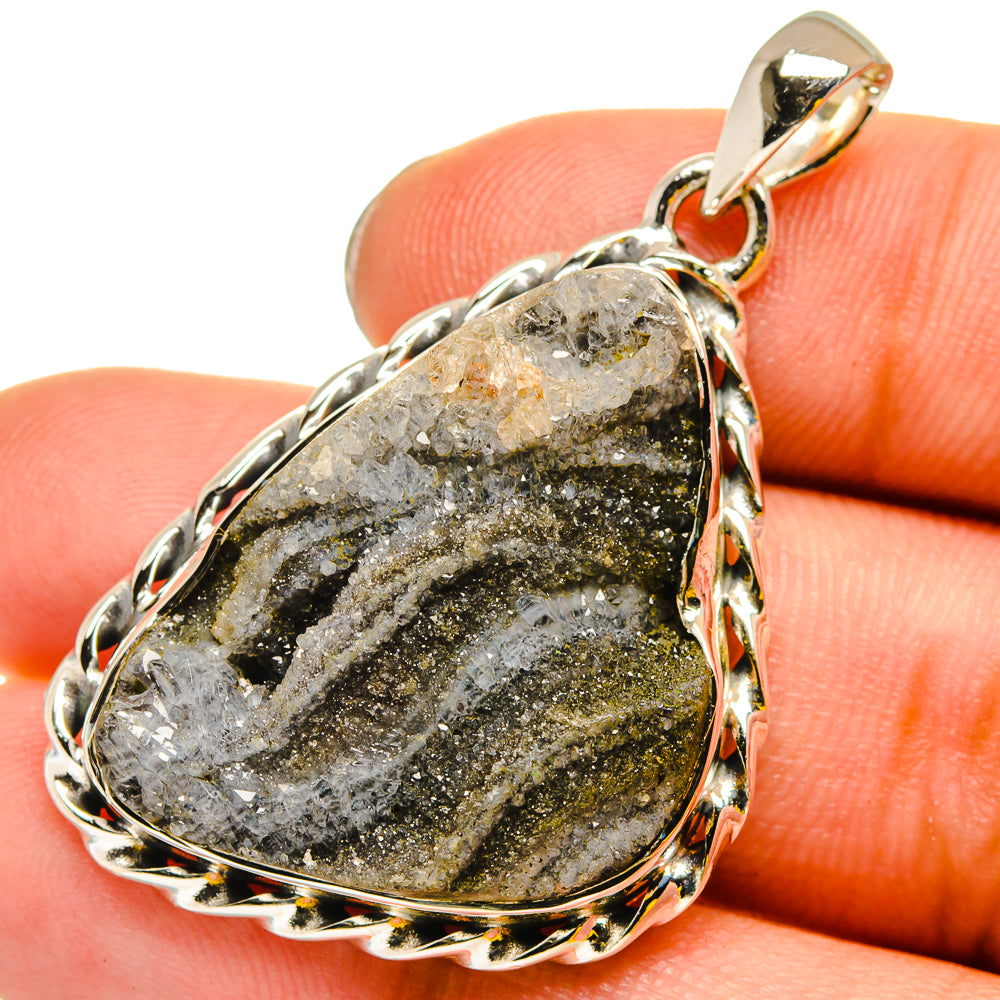 Desert Druzy Pendants handcrafted by Anasilvercos - PD13484