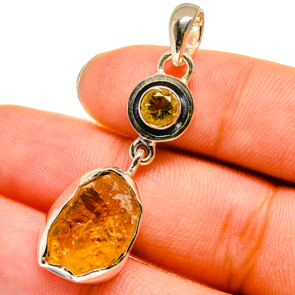 Citrine Pendants handcrafted by Anasilvercos - PD13487