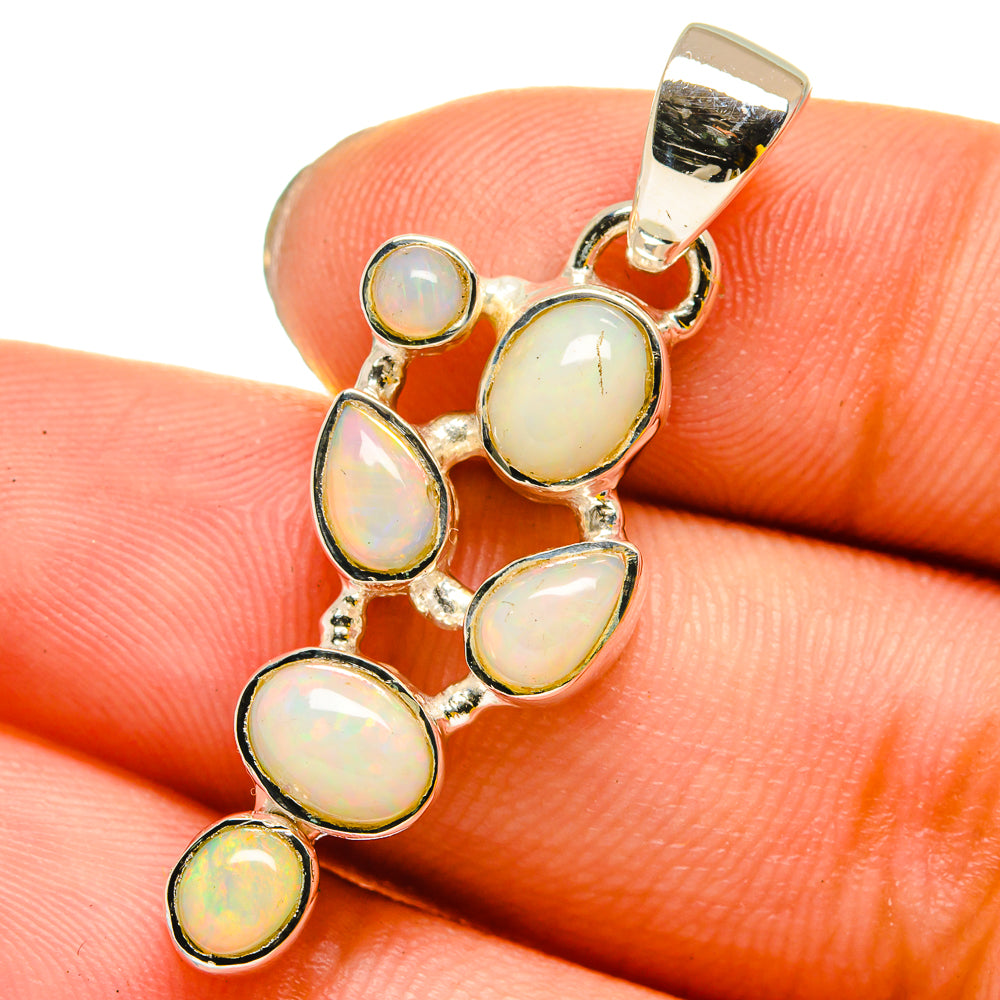 Ethiopian Opal Pendants handcrafted by Anasilvercos - PD13488