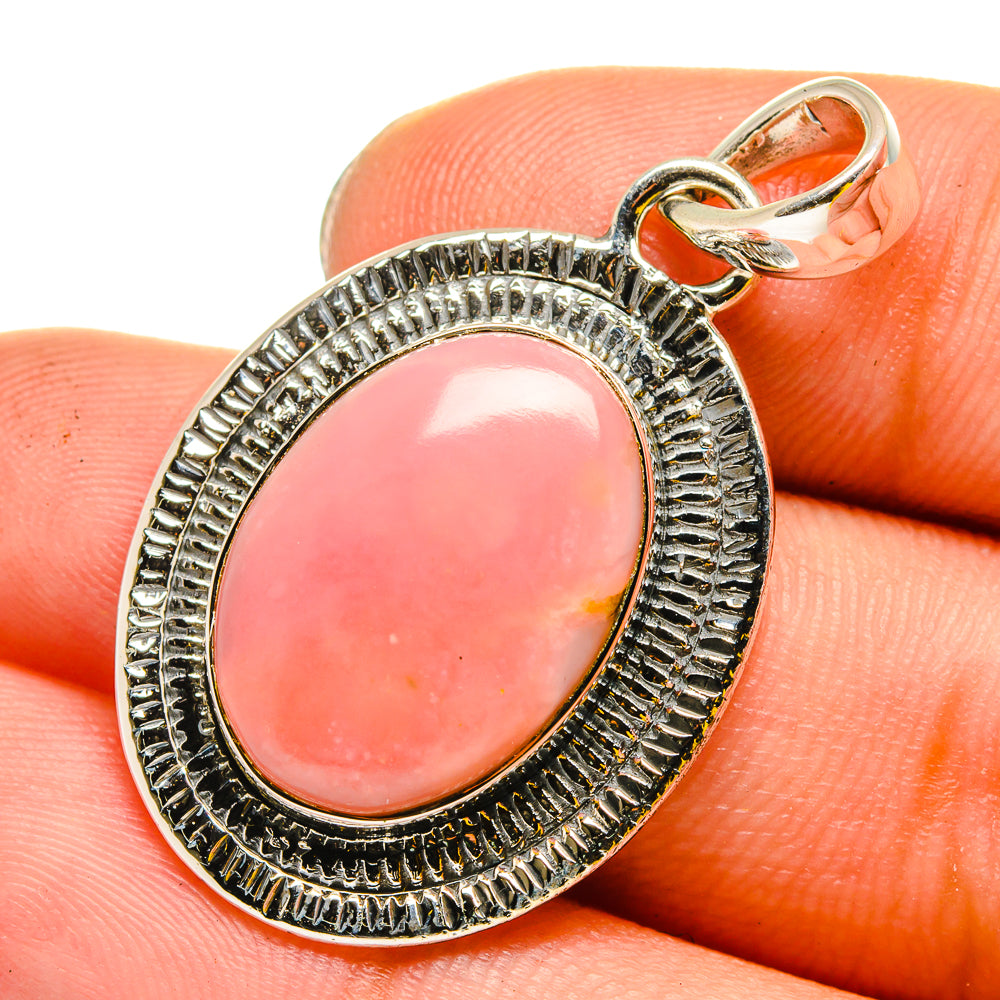 Pink Opal Pendants handcrafted by Anasilvercos - PD13490