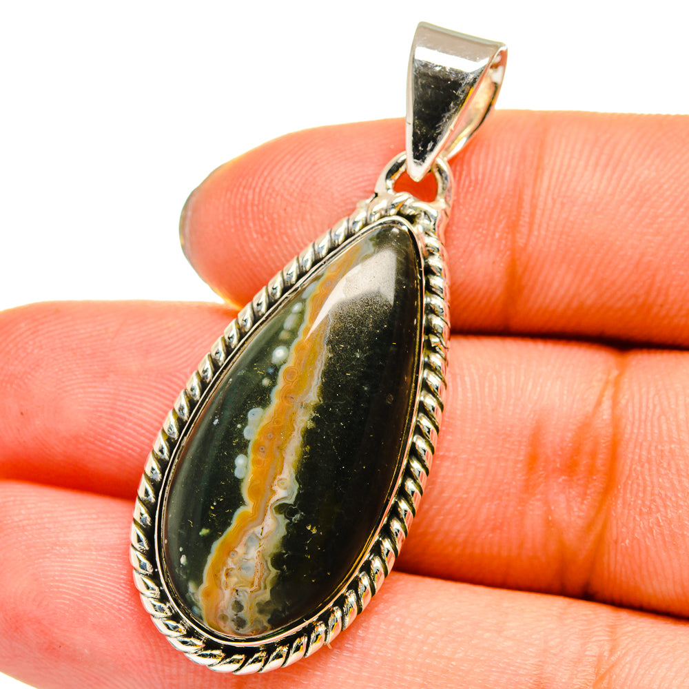 Ocean Jasper Pendants handcrafted by Anasilvercos - PD13491