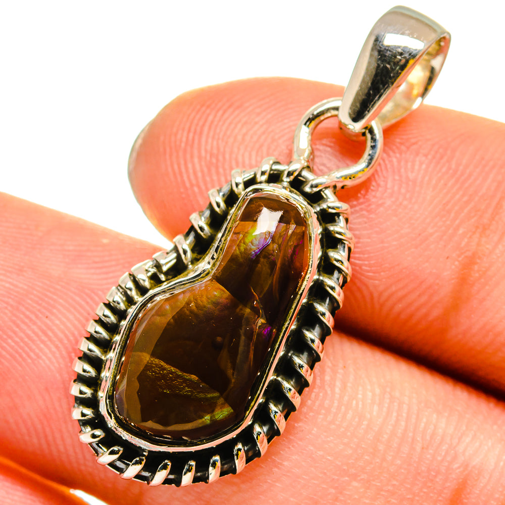 Mexican Fire Agate Pendants handcrafted by Anasilvercos - PD13494