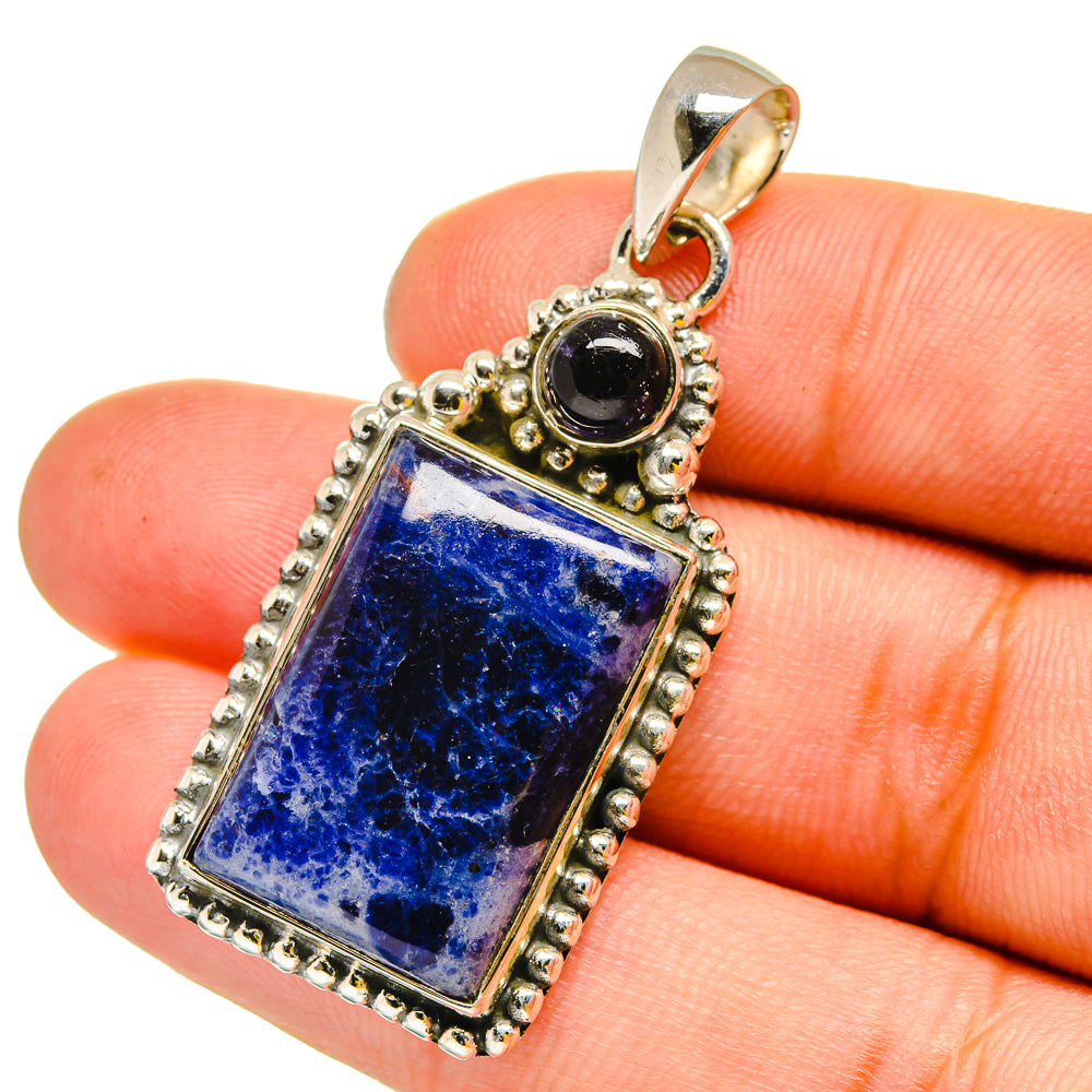 Sodalite Pendants handcrafted by Anasilvercos - PD13497