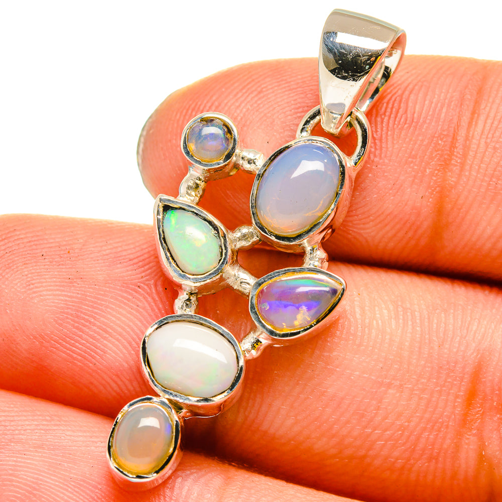 Ethiopian Opal Pendants handcrafted by Anasilvercos - PD13506