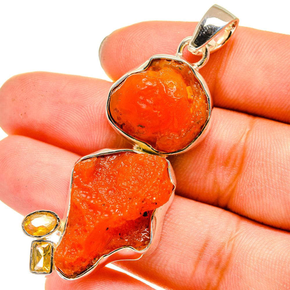Carnelian Pendants handcrafted by Anasilvercos - PD13511