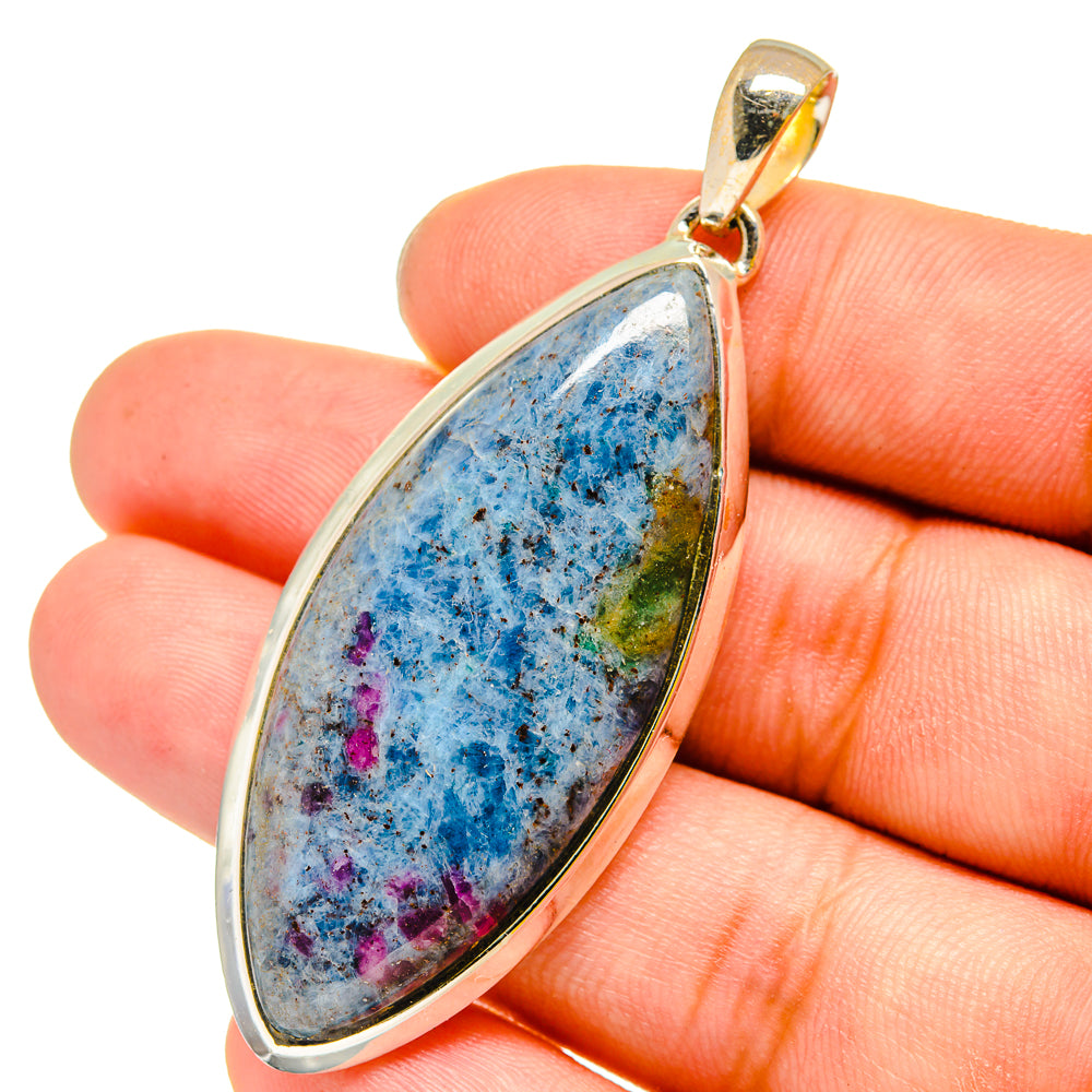 Ruby Fuchsite Pendants handcrafted by Anasilvercos - PD13515