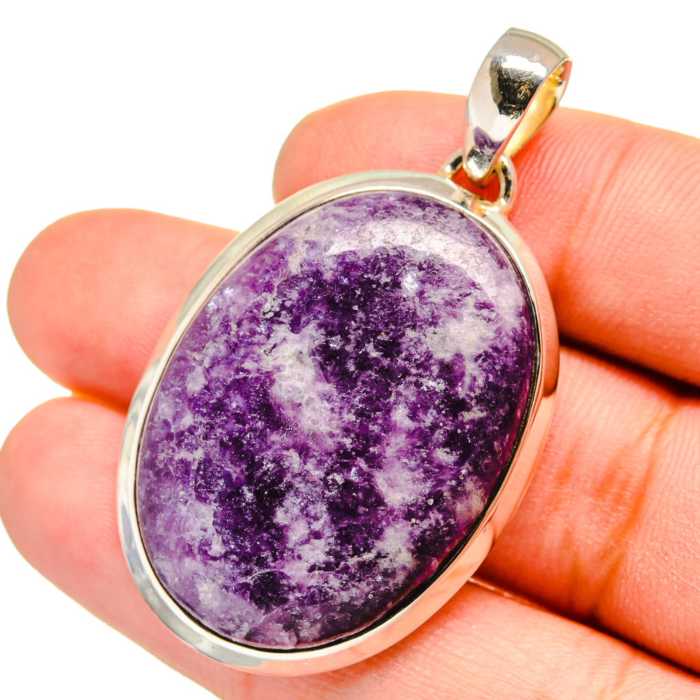 Lepidolite Pendants handcrafted by Anasilvercos - PD13524