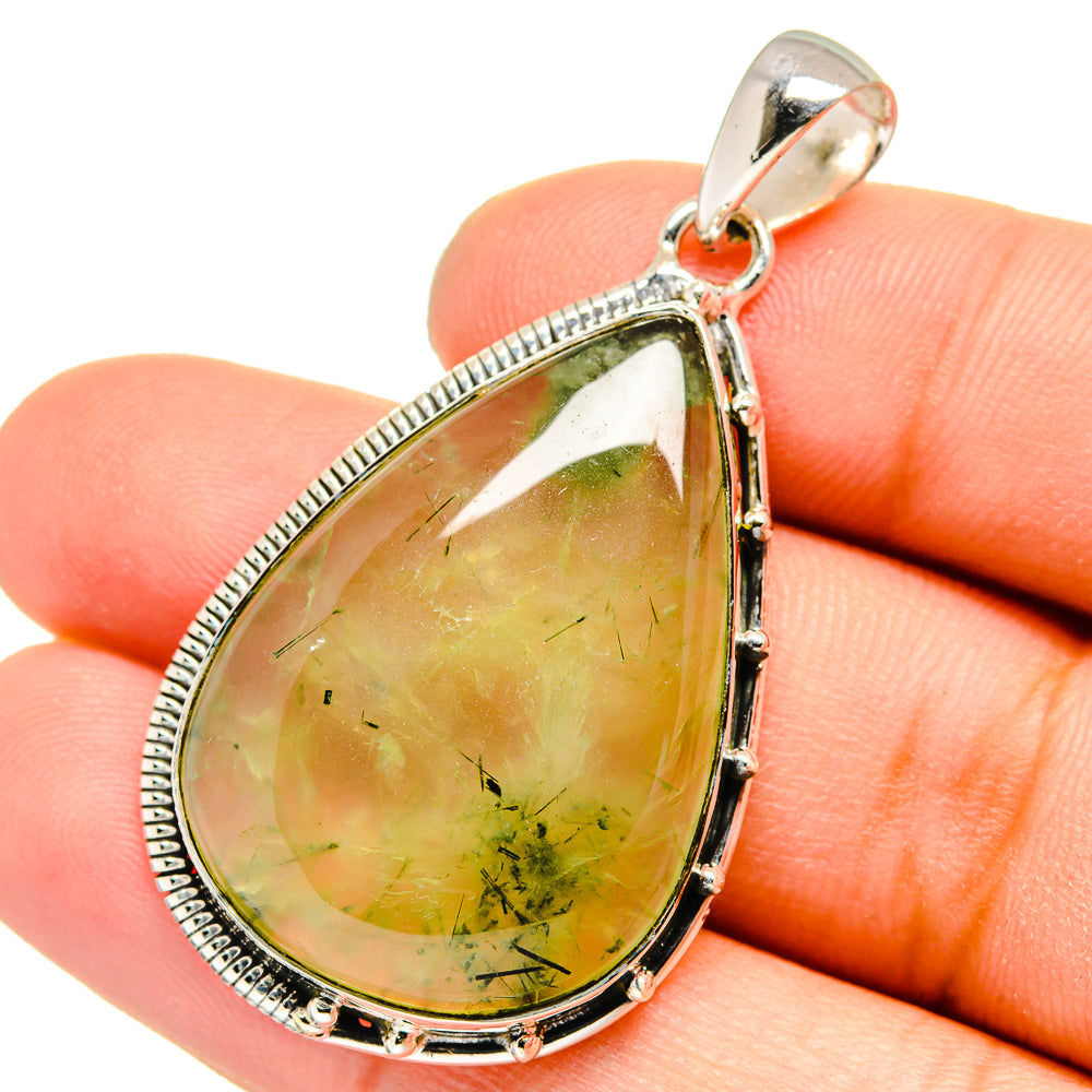 Prehnite Pendants handcrafted by Anasilvercos - PD13532