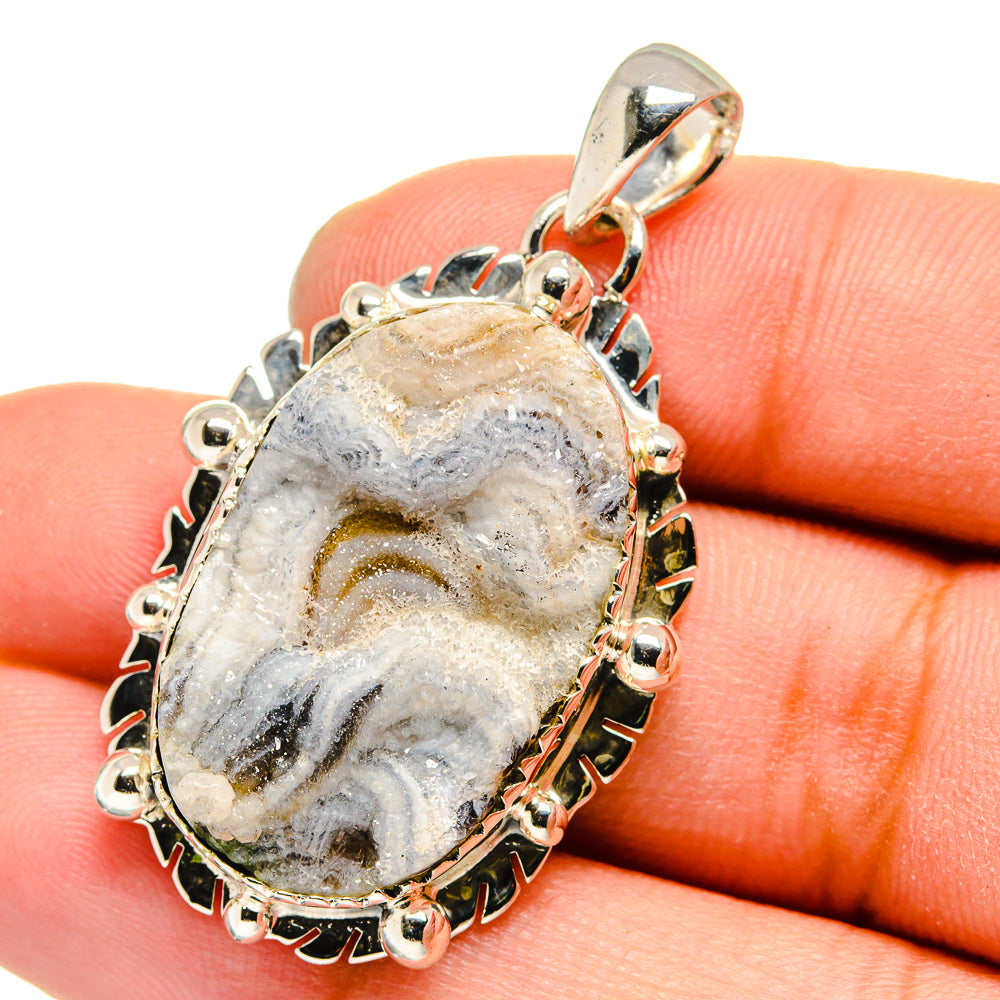 Desert Druzy Pendants handcrafted by Anasilvercos - PD13554