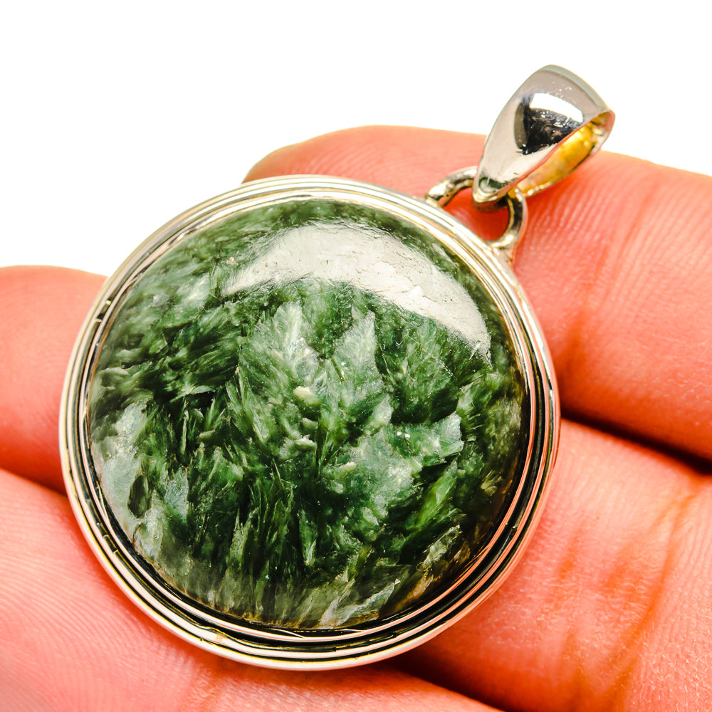 Seraphinite Pendants handcrafted by Anasilvercos - PD13567