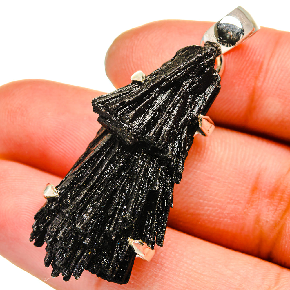 Black Tourmaline Pendants handcrafted by Anasilvercos - PD13575