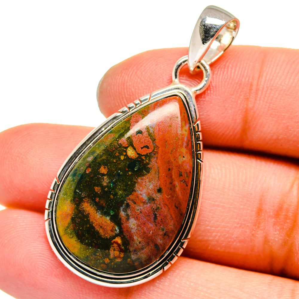 Ocean Jasper Pendants handcrafted by Anasilvercos - PD13588