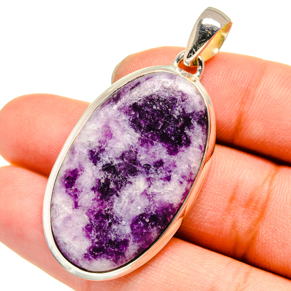 Lepidolite Pendants handcrafted by Anasilvercos - PD13591
