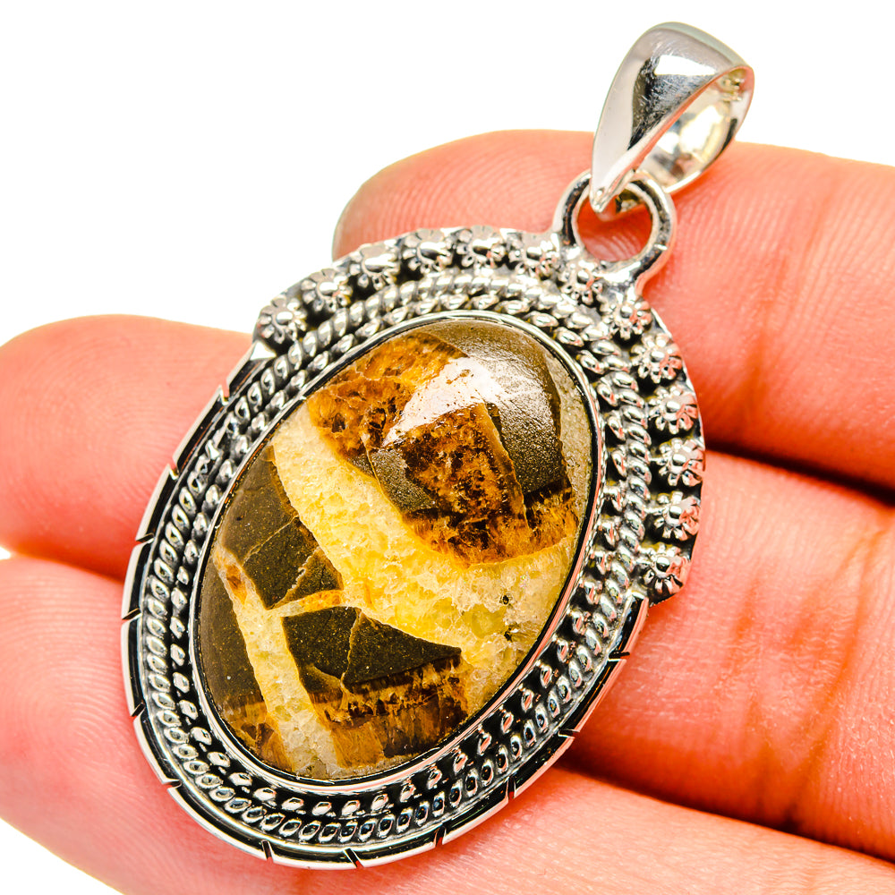 Septarian Geode Pendants handcrafted by Anasilvercos - PD13603