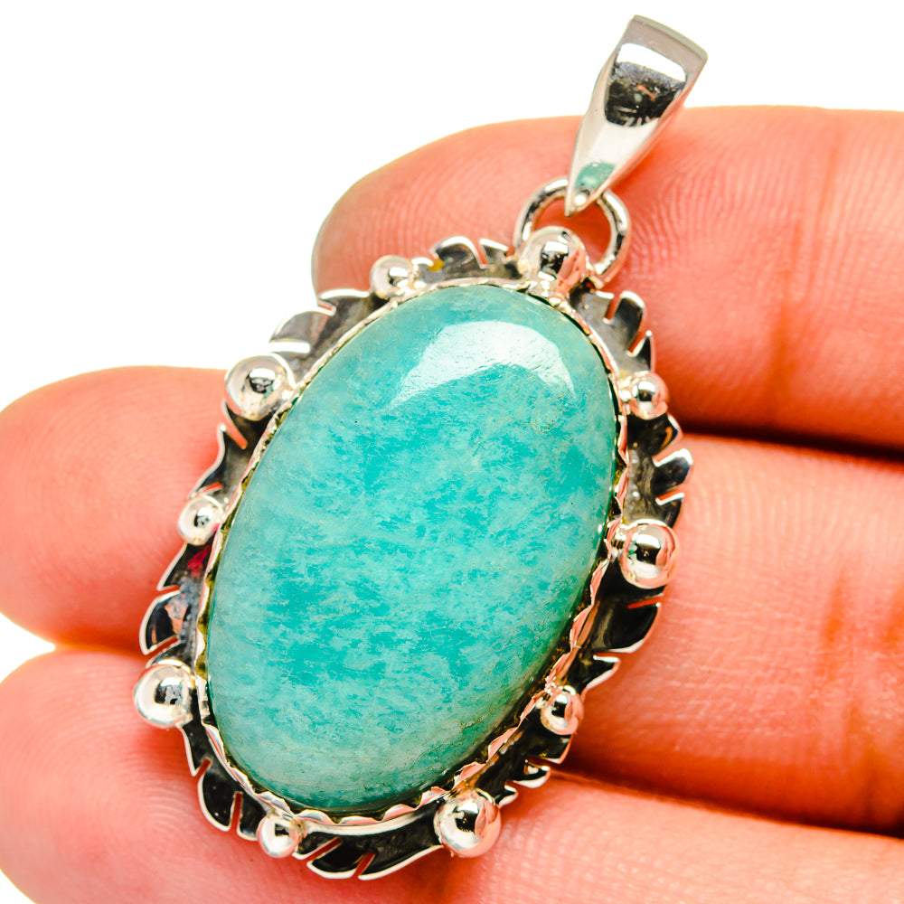 Amazonite Pendants handcrafted by Anasilvercos - PD13618