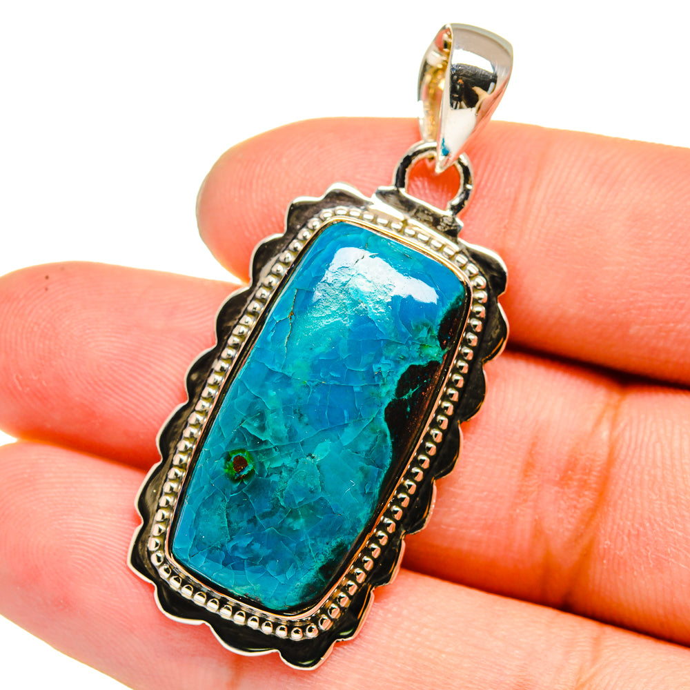 Chrysocolla Pendants handcrafted by Anasilvercos - PD13648