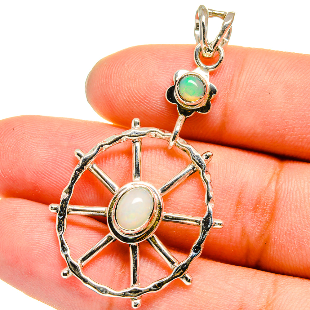 Ethiopian Opal Pendants handcrafted by Anasilvercos - PD13652