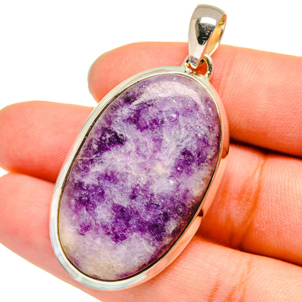 Lepidolite Pendants handcrafted by Anasilvercos - PD13675