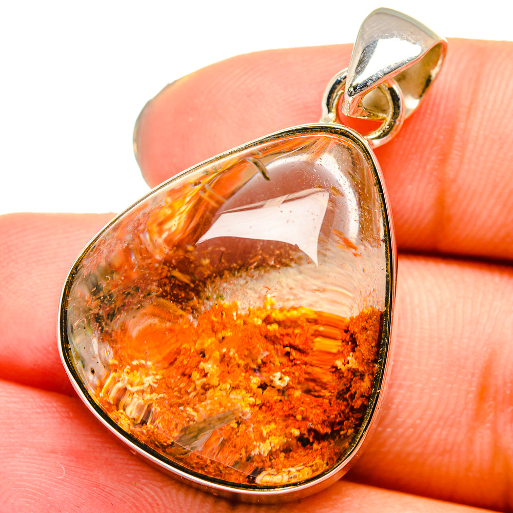 Indonesian Plume Agate Pendants handcrafted by Anasilvercos - PD13737