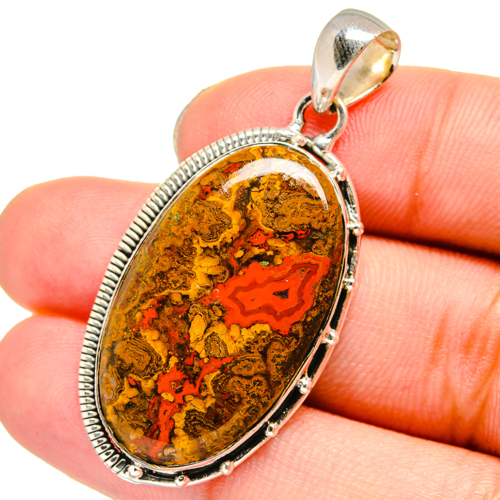 Moroccan Agate Pendants handcrafted by Anasilvercos - PD13752
