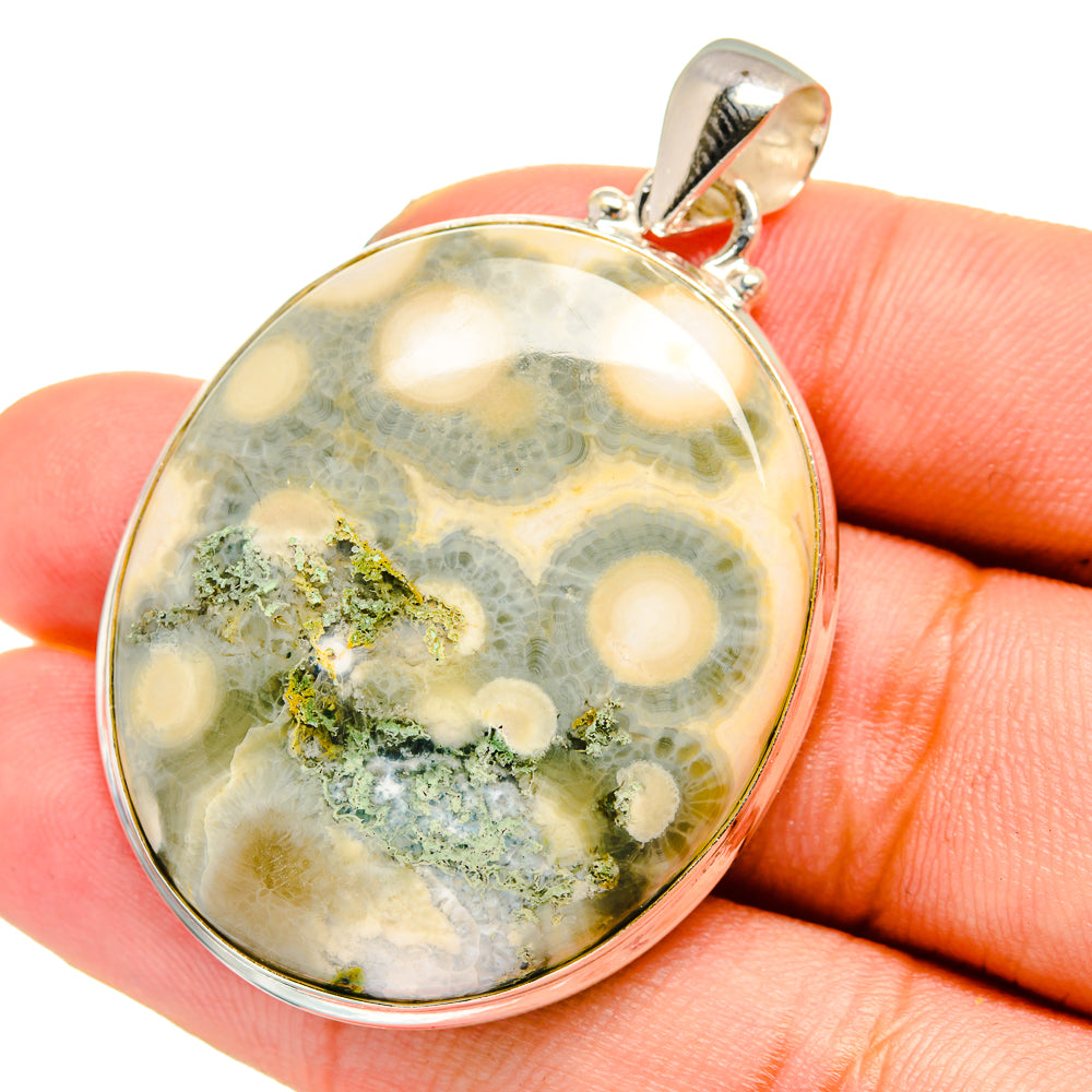 Ocean Jasper Pendants handcrafted by Anasilvercos - PD13754