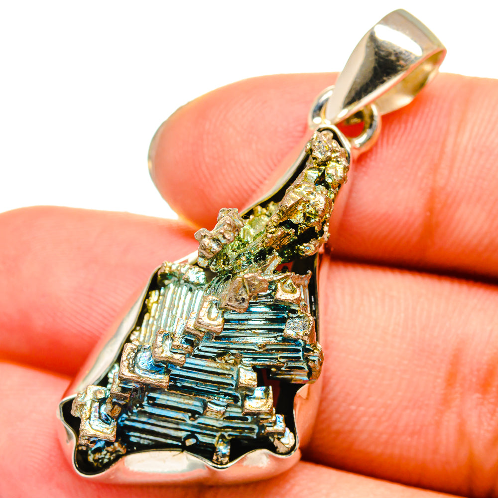 Bismuth Crystal Pendants handcrafted by Anasilvercos - PD13778