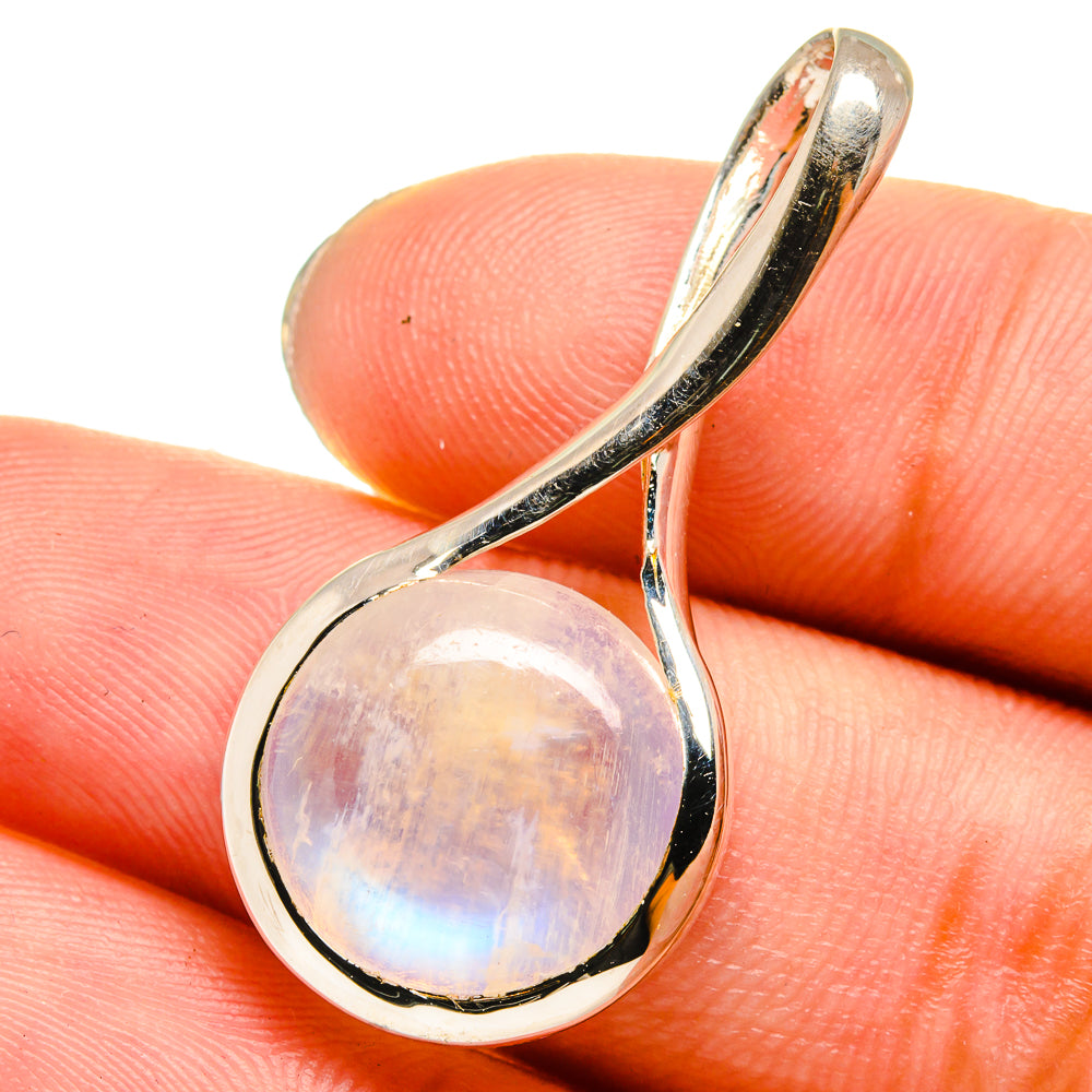 Rainbow Moonstone Pendants handcrafted by Anasilvercos - PD13790