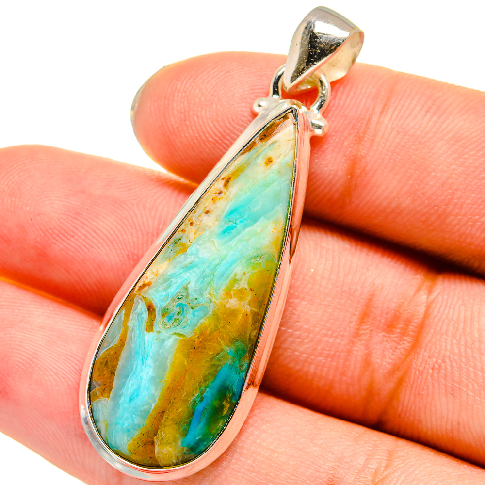 Peruvian Opal Pendants handcrafted by Anasilvercos - PD13799