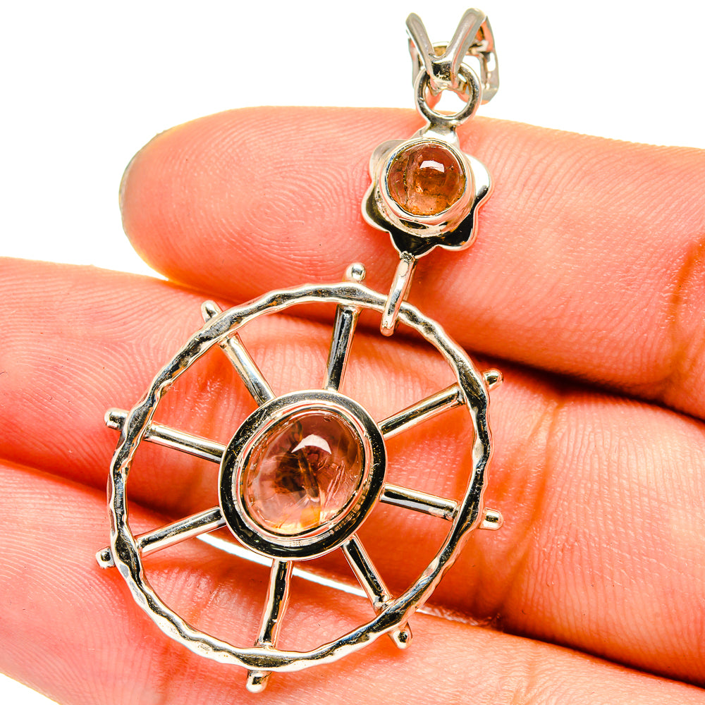 Rutilated Quartz Pendants handcrafted by Anasilvercos - PD13801