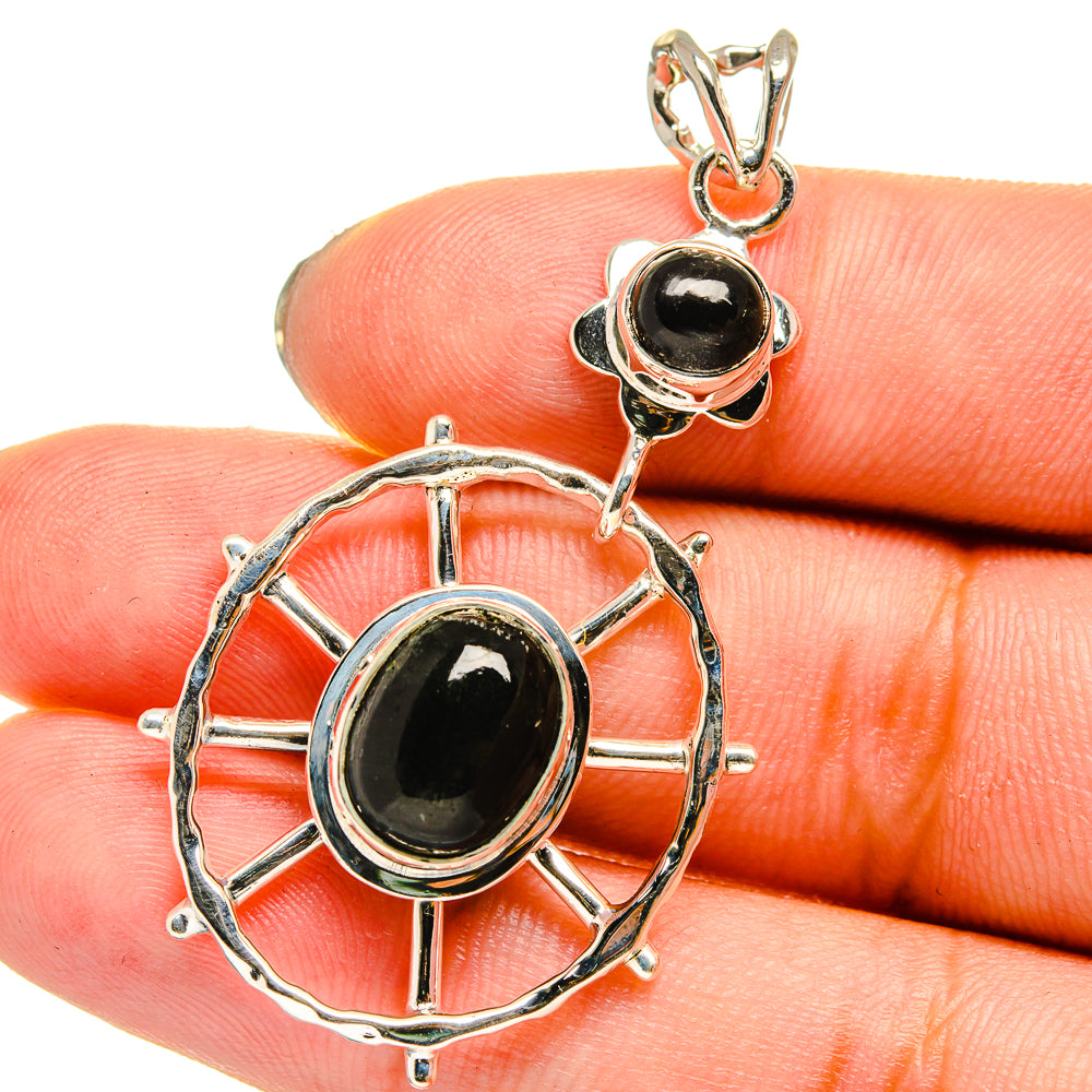 Black Onyx Pendants handcrafted by Anasilvercos - PD13806