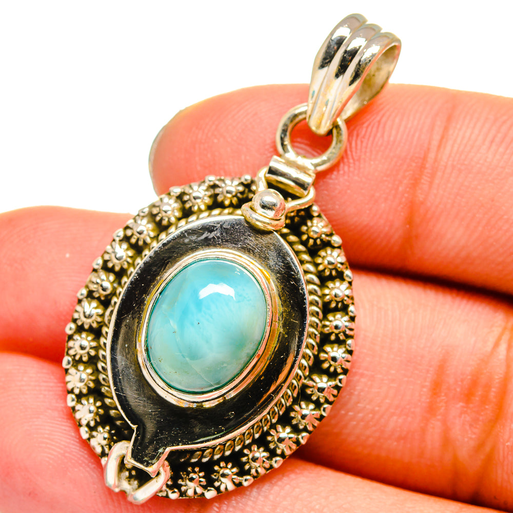 Larimar Pendants handcrafted by Anasilvercos - PD13813