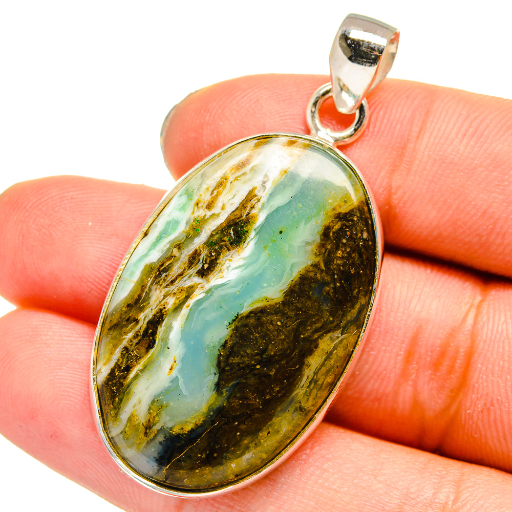 Peruvian Opal Pendants handcrafted by Anasilvercos - PD13816