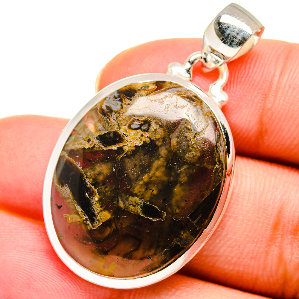 Turkish Tube Agate Pendants handcrafted by Anasilvercos - PD13819