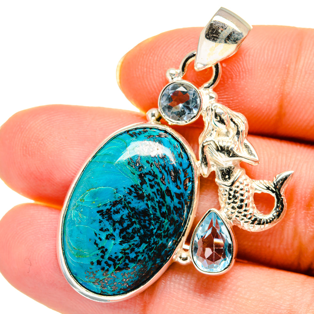 Shattuckite Pendants handcrafted by Anasilvercos - PD13823
