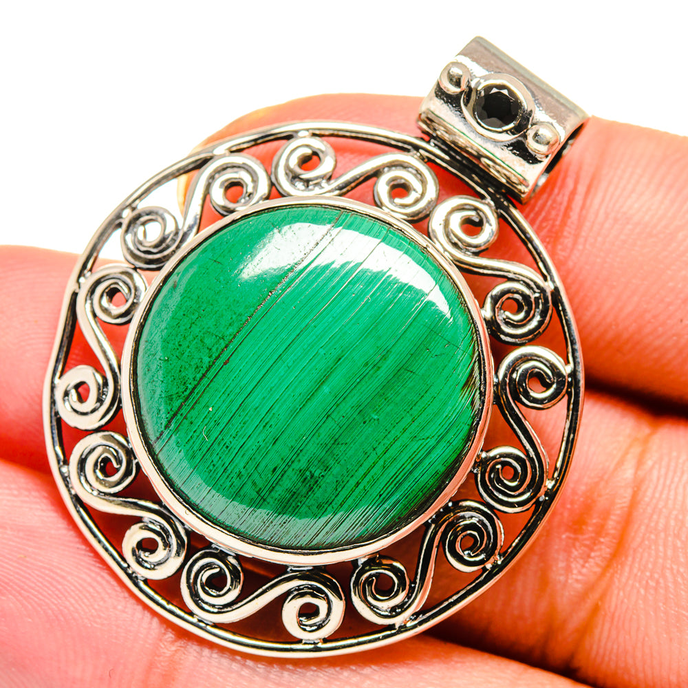 Malachite Pendants handcrafted by Anasilvercos - PD13829