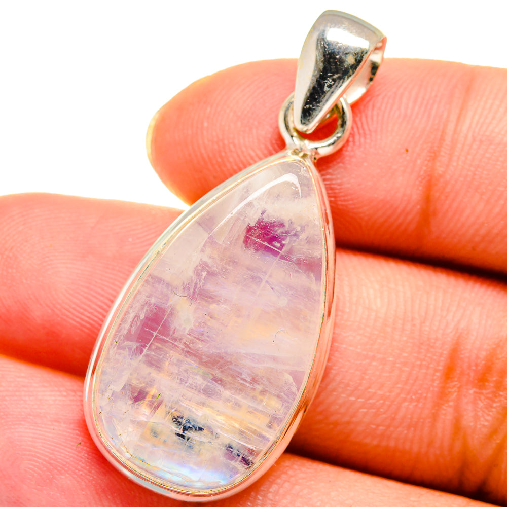 Rainbow Moonstone Pendants handcrafted by Anasilvercos - PD13837