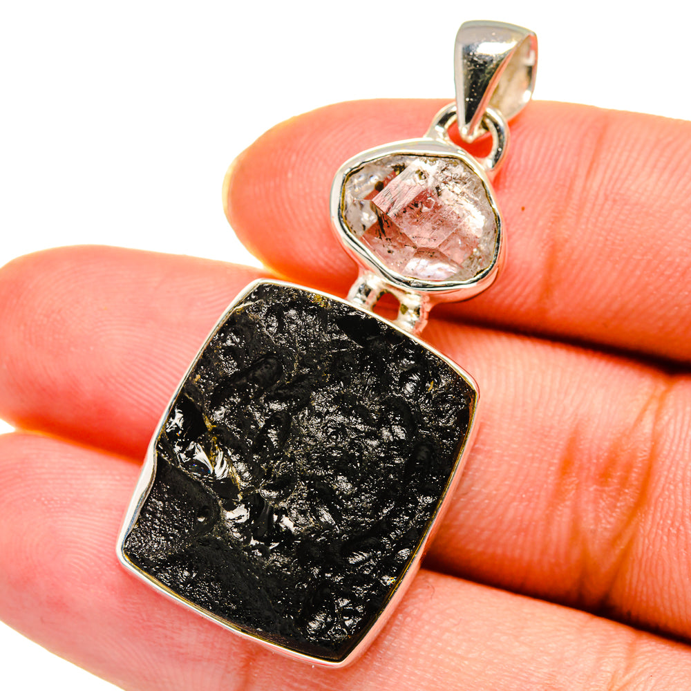 Tektite Pendants handcrafted by Anasilvercos - PD13840