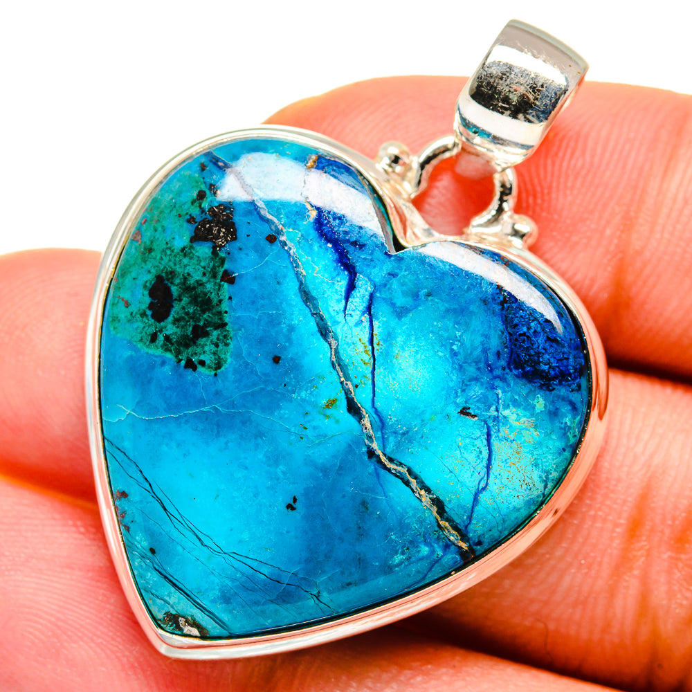 Chrysocolla Pendants handcrafted by Anasilvercos - PD13844