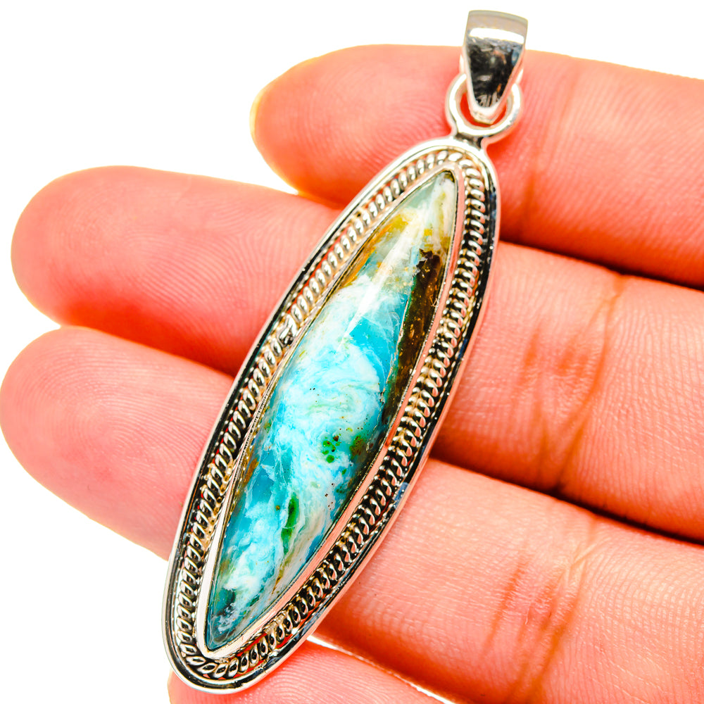 Peruvian Opal Pendants handcrafted by Anasilvercos - PD13846