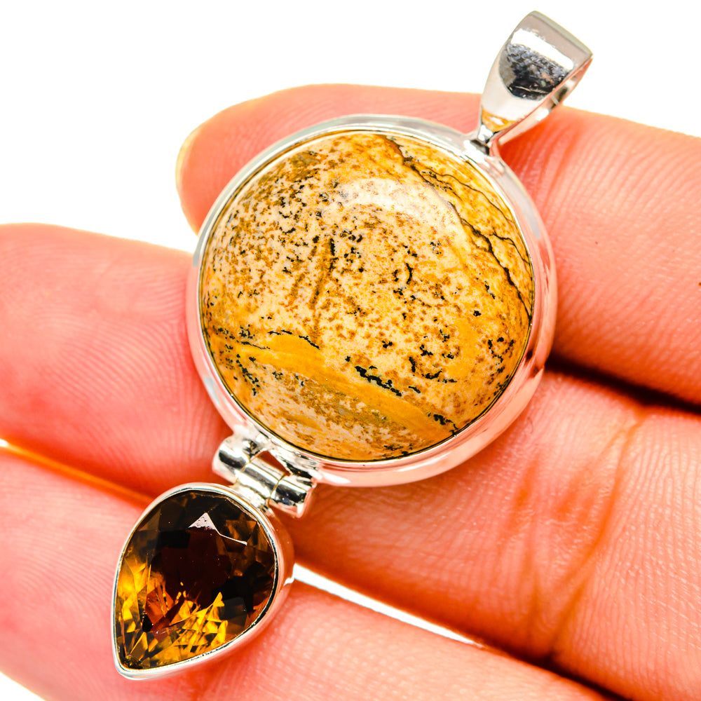 Picture Jasper Pendants handcrafted by Anasilvercos - PD13853