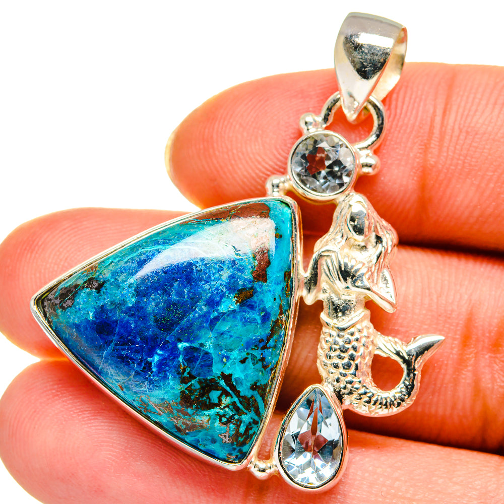 Shattuckite Pendants handcrafted by Anasilvercos - PD13861