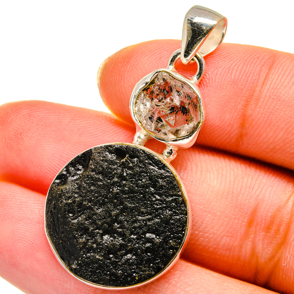 Tektite Pendants handcrafted by Anasilvercos - PD13870