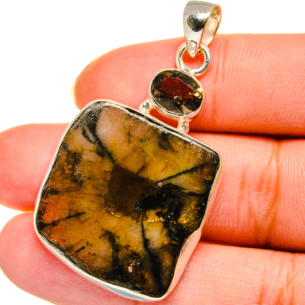 Chiastolite Pendants handcrafted by Anasilvercos - PD13873