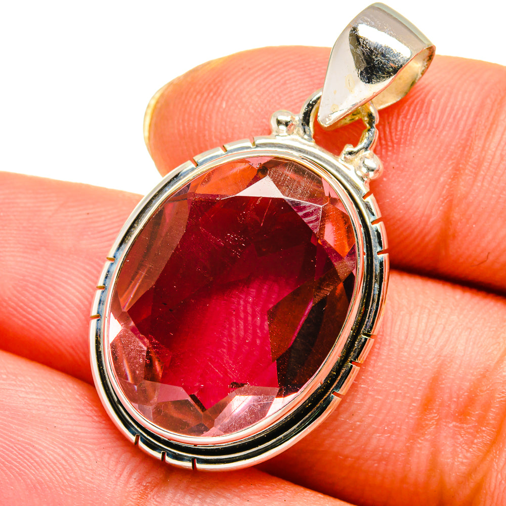 Color Change Alexandrite (lab.) Pendants handcrafted by Anasilvercos - PD13876