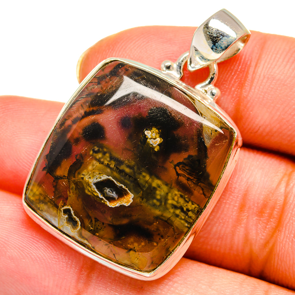 Turkish Tube Agate Pendants handcrafted by Anasilvercos - PD13883