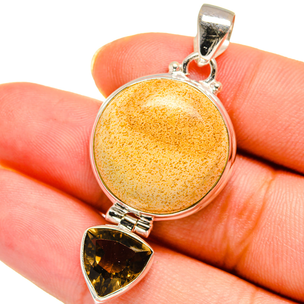 Picture Jasper Pendants handcrafted by Anasilvercos - PD13887