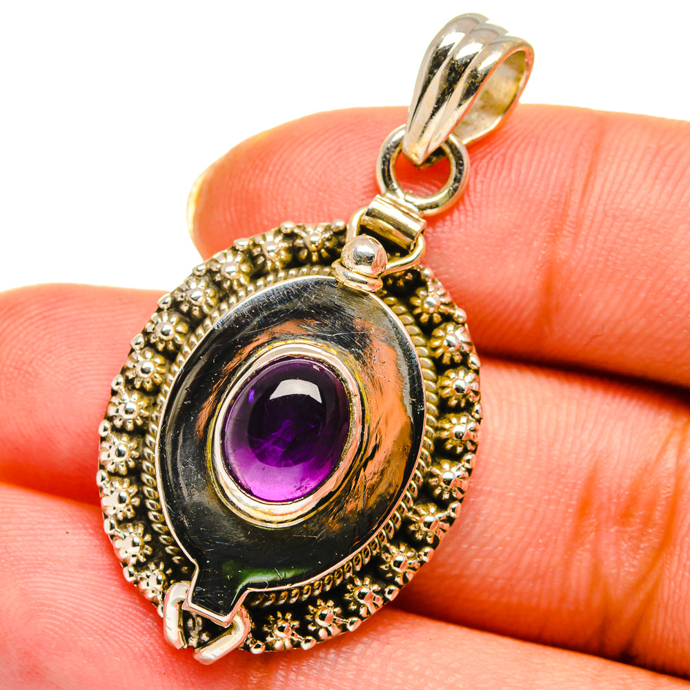 Amethyst Pendants handcrafted by Anasilvercos - PD13889