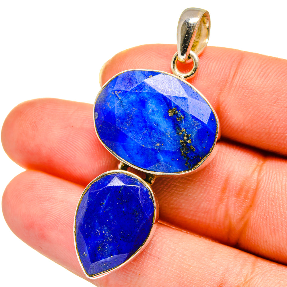 Lapis Lazuli Pendants handcrafted by Anasilvercos - PD13893